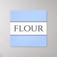 FLOUR Vintage Vibe Roligt Light Blue White Rand
