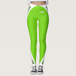 Flourescent Grönt på Grönt Leggings
