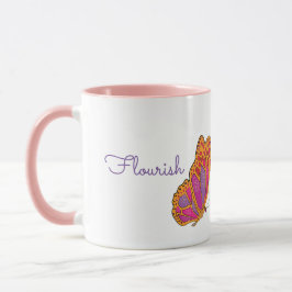 "Flourish" Vår Butterfly Mugg