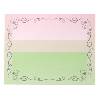 Flouty Peony Large Anteckningsblock