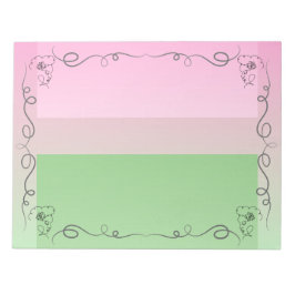 Flouty Roselle Large Anteckningsblock