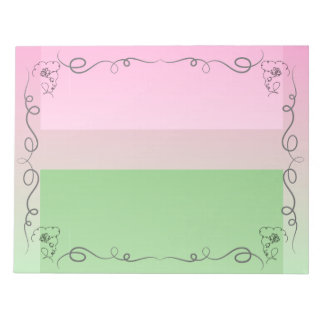 Flouty Roselle Large Anteckningsblock