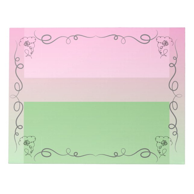 Flouty Roselle Large Anteckningsblock (Framsida)