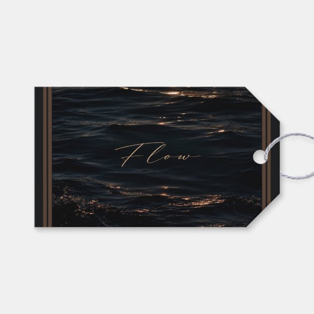 Flow - Djupa vatten Presentetikett (Framsidan (Horisontell))