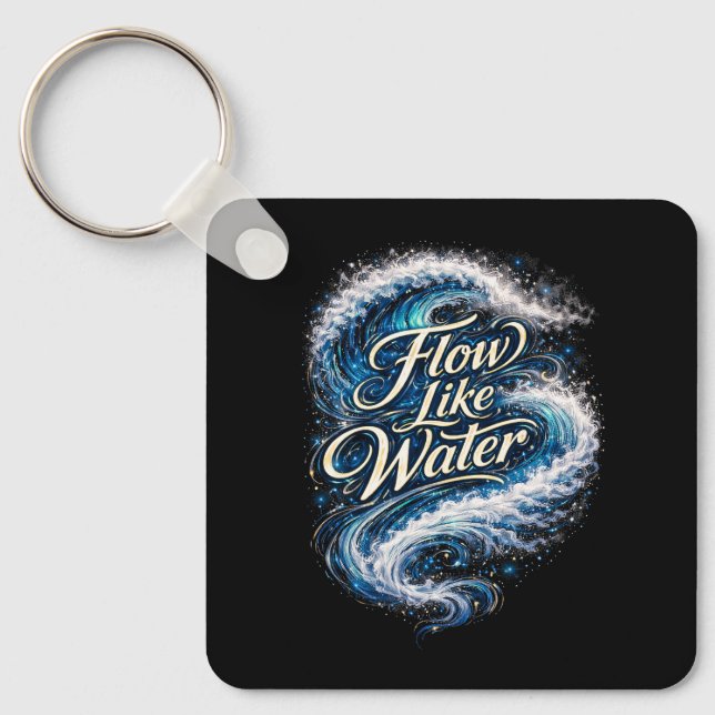 Flow Like Water Nyckelring (Framsida)