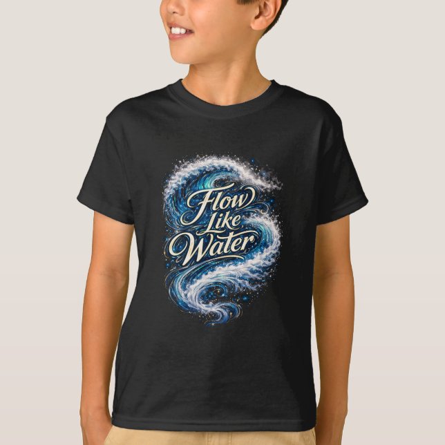 Flow Like Water T Shirt (Framsida)