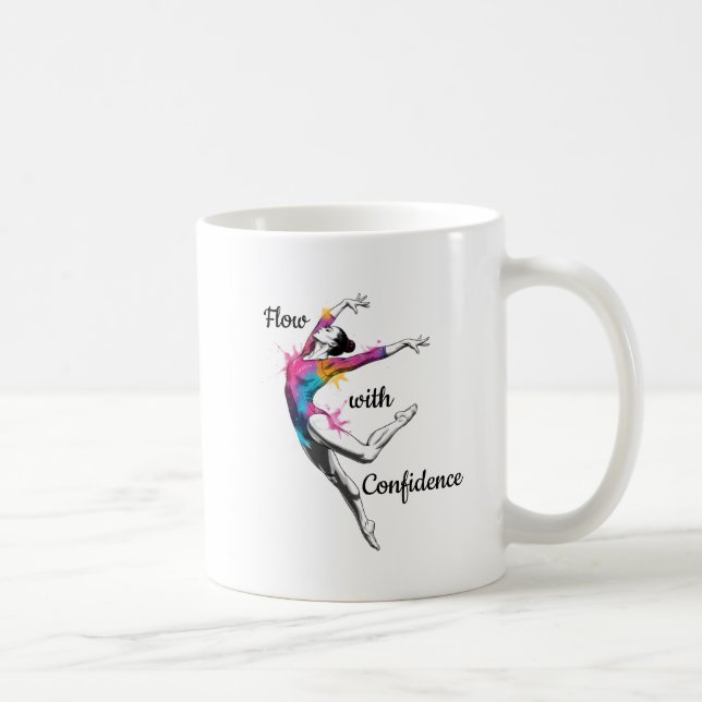 Flow with Confidence – Artistic Gymnastics Mug Kaffemugg (Höger)
