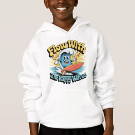 Flow With The Happy Waves Kids Surf Shirt T