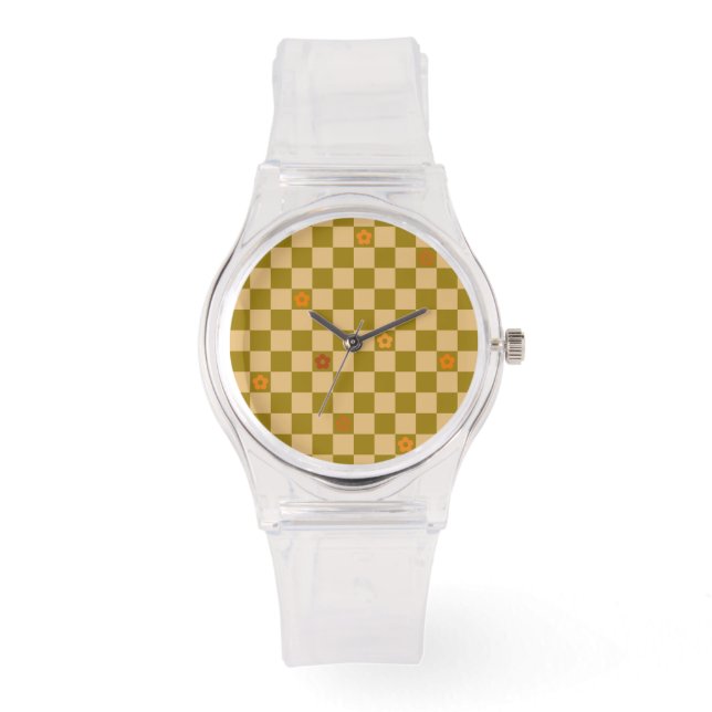 Flowe Rutigt Mönster - Nr. 02 Armbandsur (Framsida)