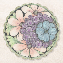 Flower4 doodle art underlägg