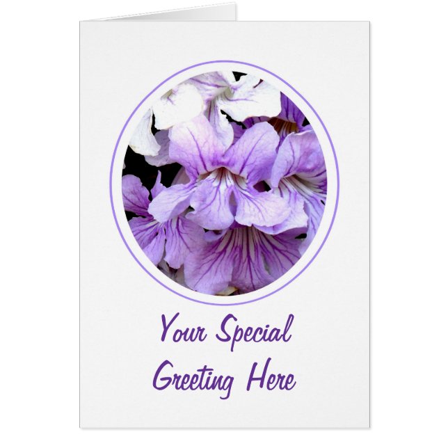 Flower #13 hälsningskort (Framsidan)