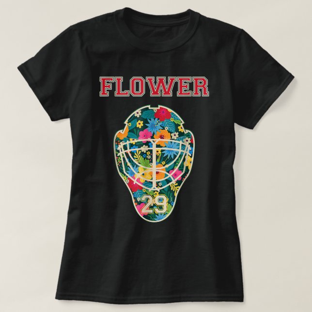 FLOWER 29 Vilder Goalie Fleury Minnesota Pro Ice H T Shirt (Design framsida)