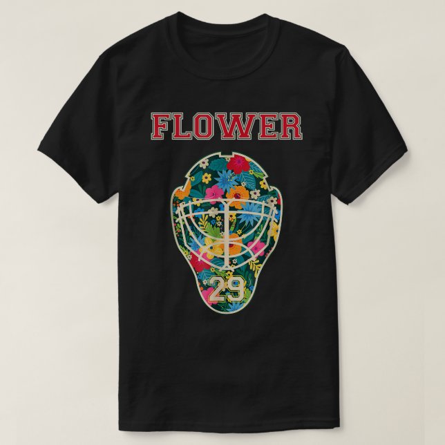FLOWER 29 Vilder Goalie Fleury Minnesota Pro Ice H T Shirt (Design framsida)