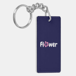 Flower Acrylic Keychain