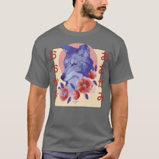 Flower Aesthetic Japansk FoxT-Shirt T Shirt