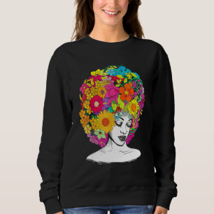 Flower Afro Women Black Queen African American Mel T Shirt