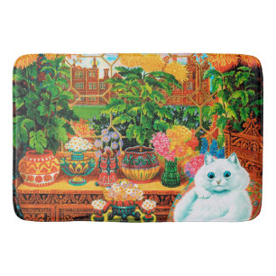 Flower Älskare Cat, Louis Wain Badrumsmatta