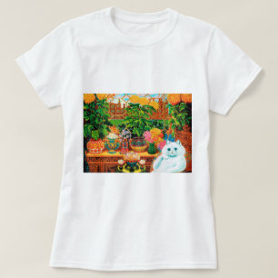 Flower Älskare Cat, Louis Wain T Shirt