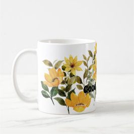 Flower Älskare Coffee Drinker, Gult Daisy Kaffemugg