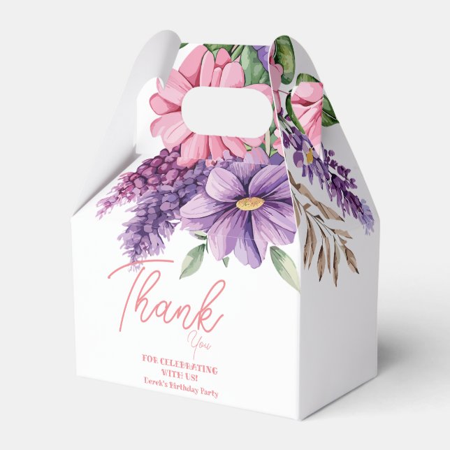 Flower älskare Europfödelseår Presentaskar (Framsidan Sidan)