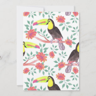 Flower Älskare Fågel och blommor från Toucan Spara Datumet