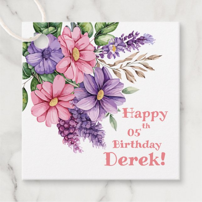 Flower älskare gåvor etiketter (Framsida)