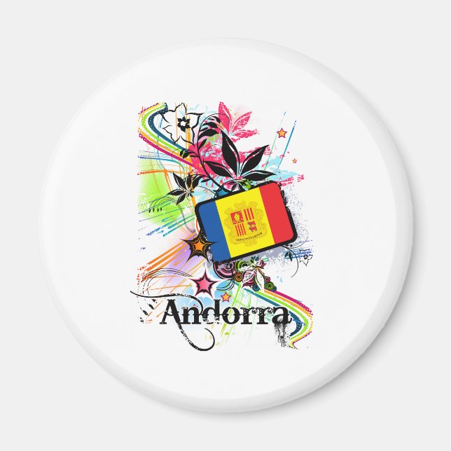 Flower Andorra Magnet (Framsidan)