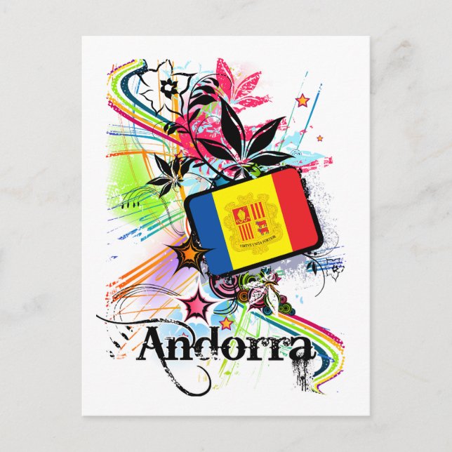 Flower Andorra Vykort (Framsida)