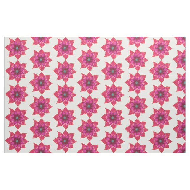 Flower Anpassningsbar Combed Cotton (56 tum width) Tyg (Fat Quarter)