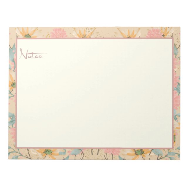 Flower-Anteckningsblocket Anteckningsblock (Framsida)