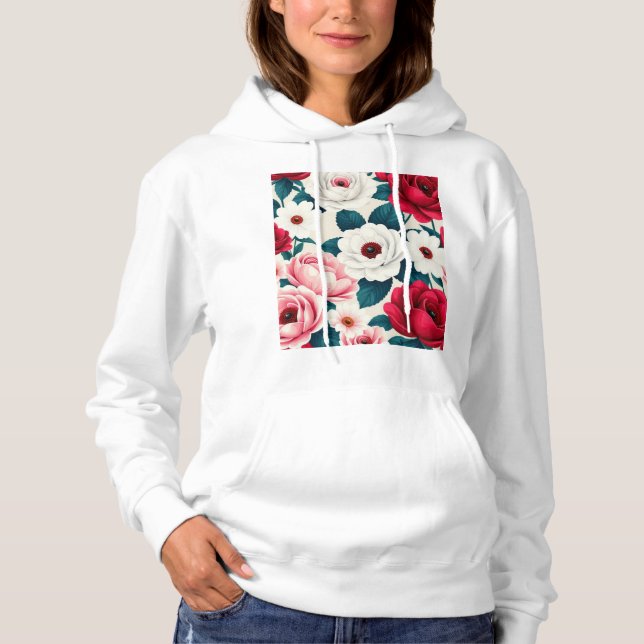 Flower är på mitt hjärta t shirt (Framsida)