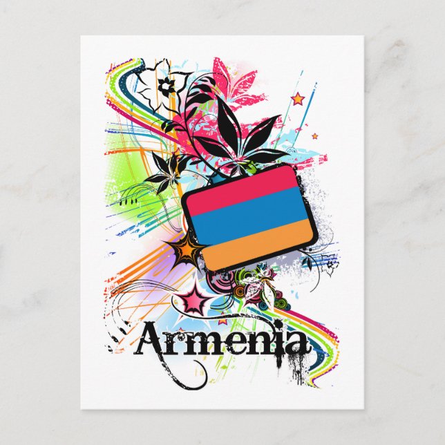 Flower Armenien Vykort (Framsida)