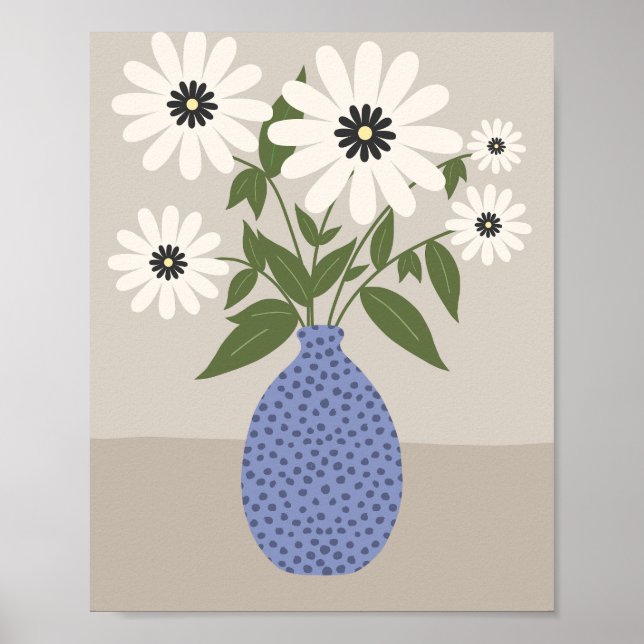 Flower Arrangemang i Vas Poster (Framsidan)