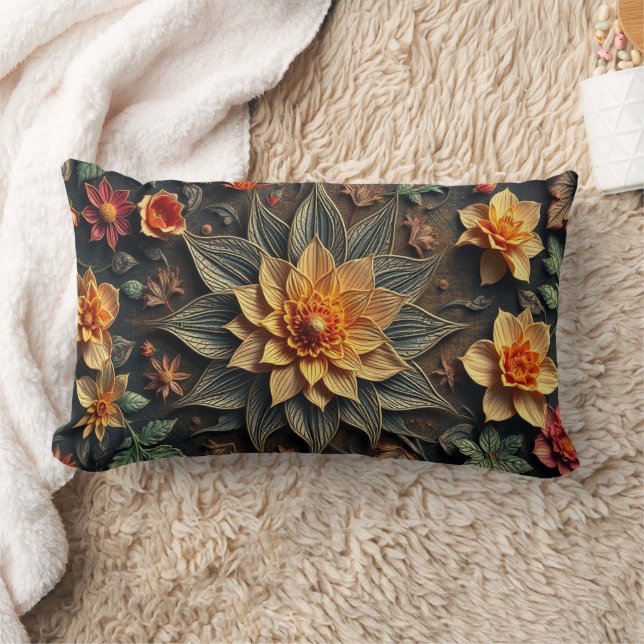 Flower arrangement lumbarkudde (Filt)
