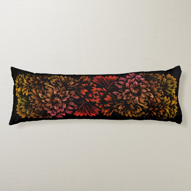 Flower Art Pillow Blommigt Art Dekorativ kudde (Framsidan)