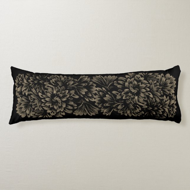 Flower Art Pillow Blommigt Art Dekorativ kudde (Framsidan)