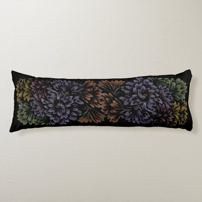 Flower Art Pillow Blommigt Art Dekorativ kudde (Framsidan)