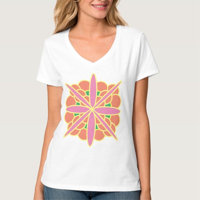Flower Art T Shirt (Framsida)