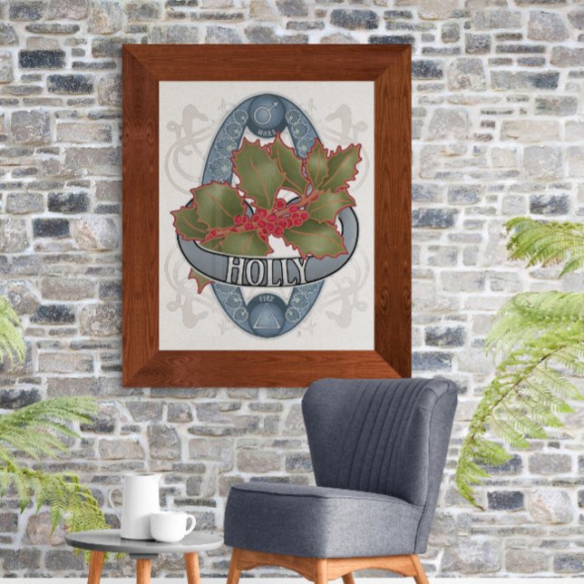Flower Astrology and Magic Poster - Holly (Skapare uppladdad)