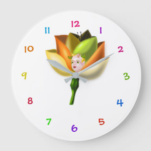 Flower Baby Stor Klocka