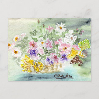 Flower Basket vykort