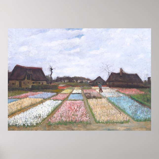 Flower Beds i Holland av Vincent van Gogh Poster (Framsidan)