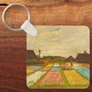 Flower Beds in Holland av van Gogh Nyckelring