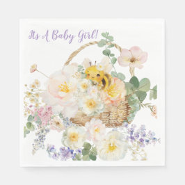 Flower Bee Lunch Napkins Pappersservett