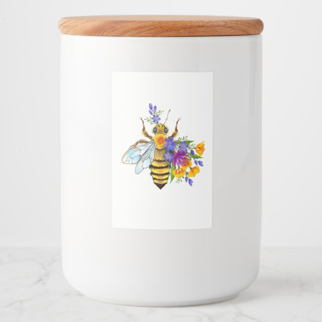 Flower bee with wild plants mat etikett (Framsida)