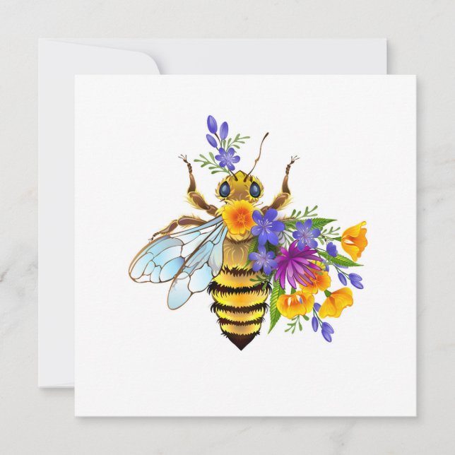 Flower bee with wild plants meddelande (Framsida)