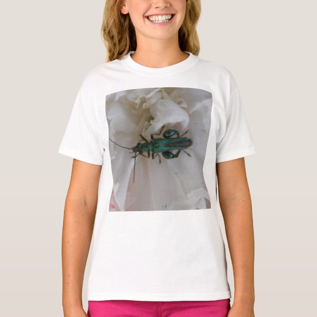 Flower Beetle Kids T Shirt (Framsida)