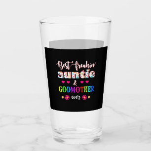 Flower Best Freakin'Auntie och Godmor nånsin. Glaskopp