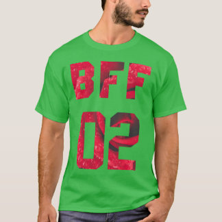 Flower Best Friends för 3 BIF roligt T Shirt