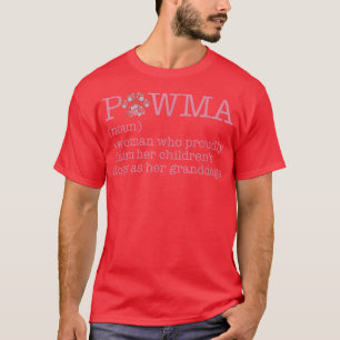 Flower Best Hund Grandma Pawma T Shirt